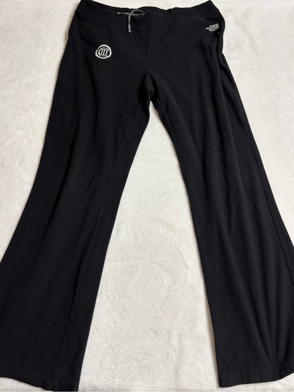The North Face Women’s Black Fleece Joggers with Drawstring (logo)